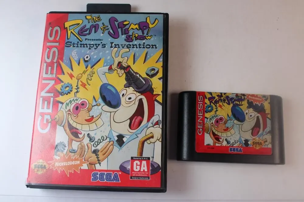 Ren & Stimpy Show Presents: Stimpy's Invention (Sega Genesis) Authentic, tested